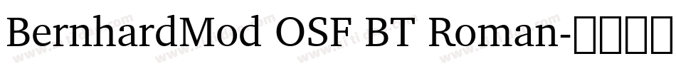BernhardMod OSF BT Roman字体转换